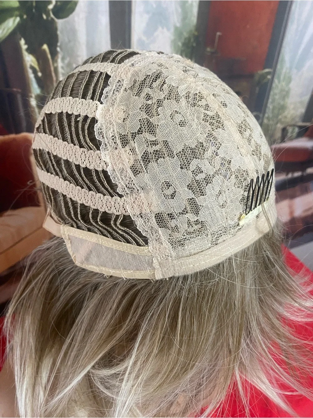 Blonde Layered Bob Wig with Side-Swept Bangs